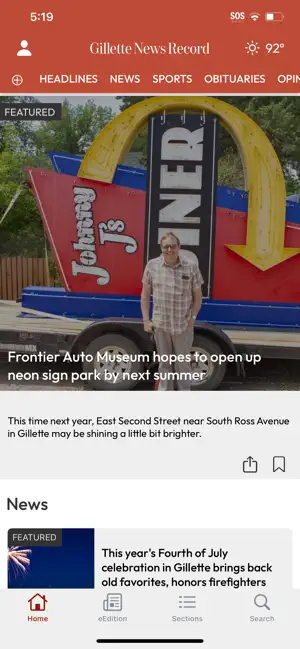 Gillette News Record screenshot 2