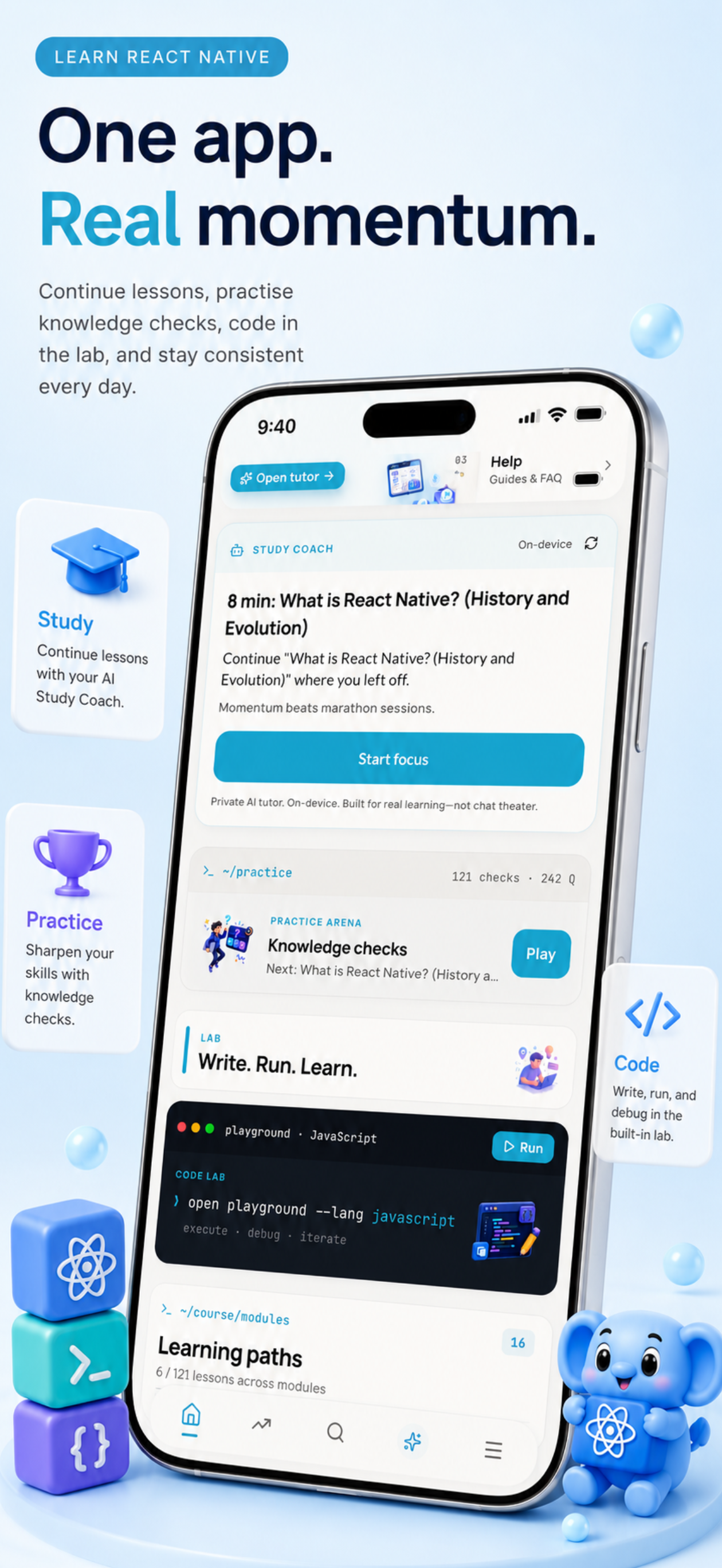 Learn React Native Offline screenshot 4