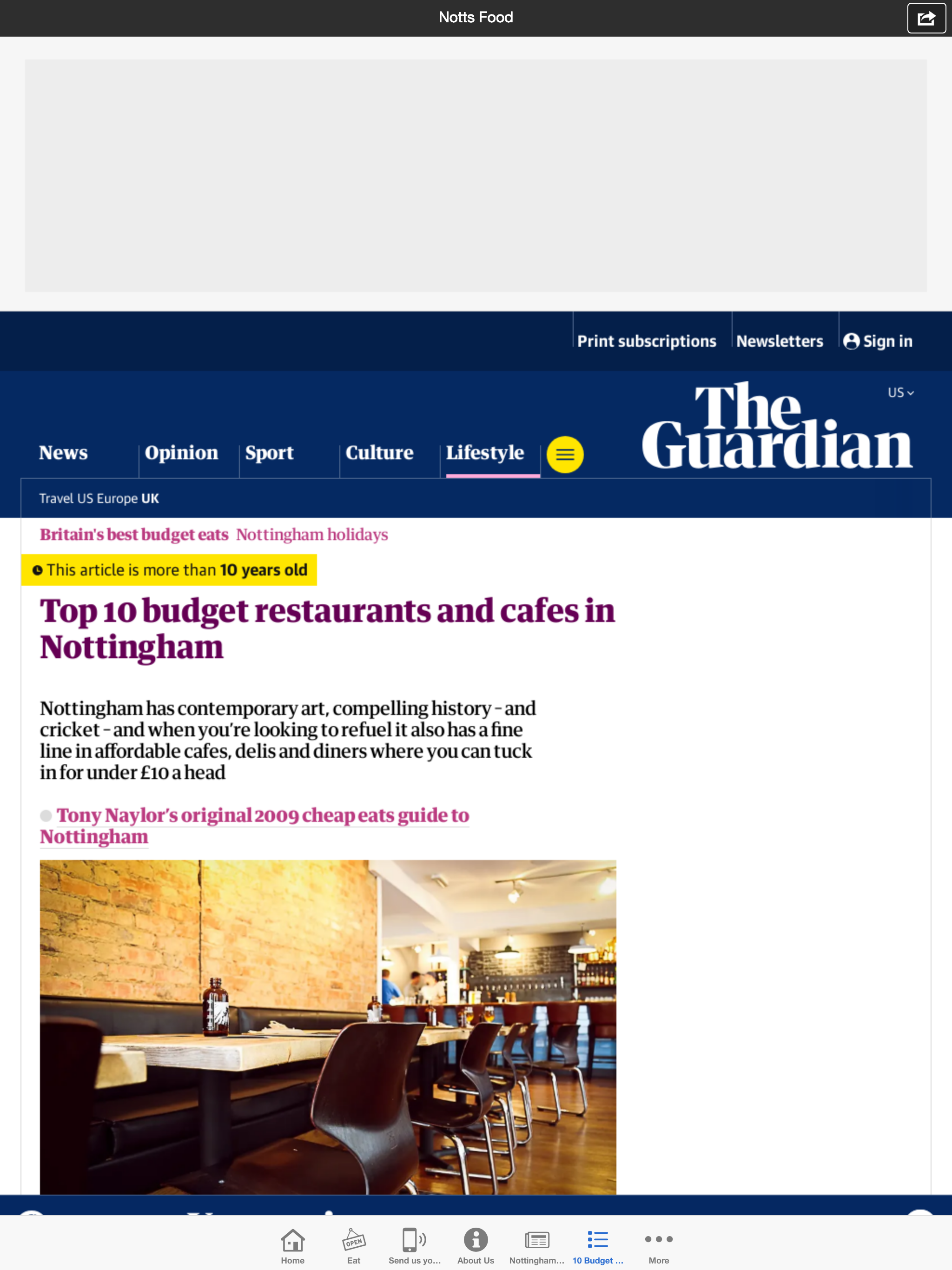 Nottingham Food Directory screenshot 10
