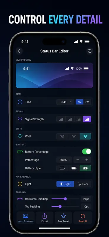 Status Bar Screenshot Editor screenshot 6 of 10