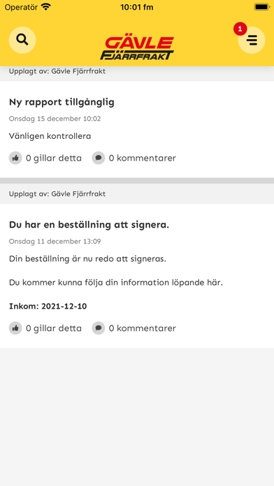 Screenshot #3 pour Gävle Fjärrfrakt