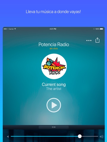 Potencia Radio iPad screenshot