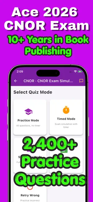 CNOR Exam Prep Practice Test screenshot 1
