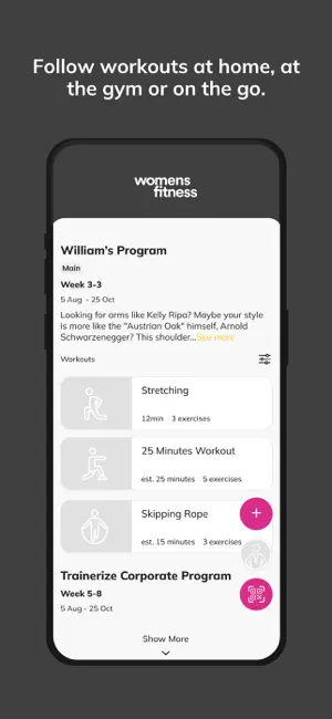Womens Fitness Training App screenshot 3