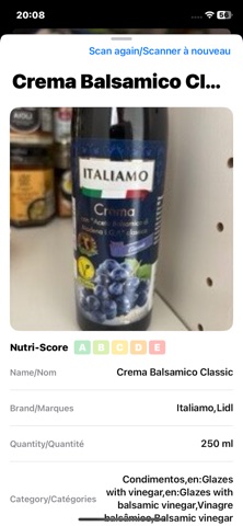 NutriFood screenshot