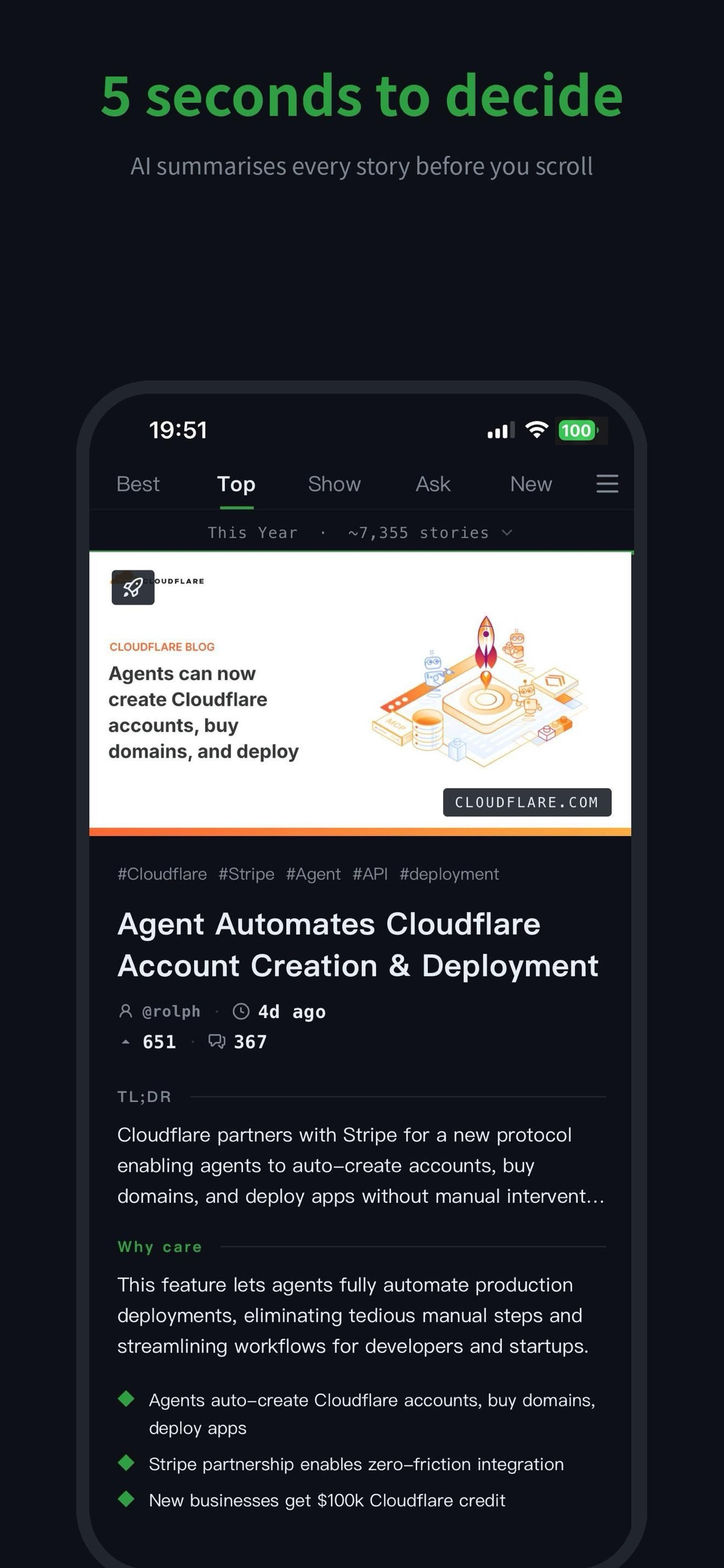 GistForge - Hacker News Reader screenshot 3