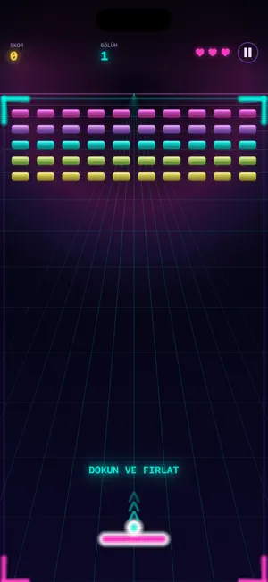 Neon Breaker - Brick Blast screenshot 2