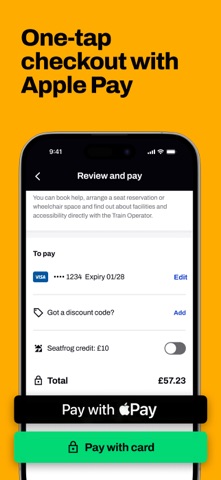 Seatfrog: Rail Journey Planner iPhone screenshot