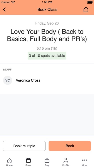 Peach Body Studios Screenshot