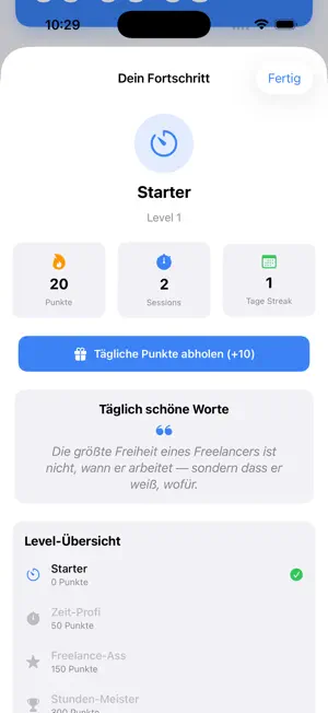 Zeiterfassung für Freelancer screenshot 3