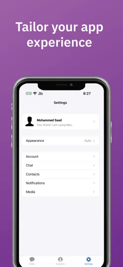 Скриншот MaxMessenger на iPhone 5