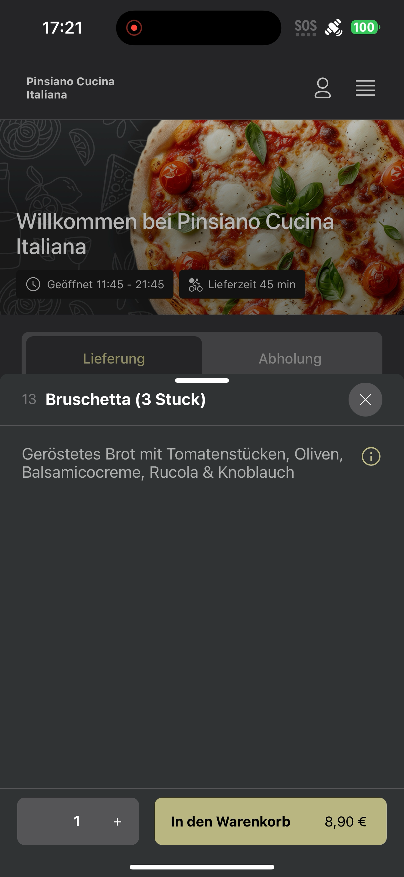 Pinsiano Cucina Italiana screenshot 8