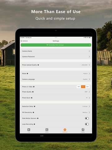 GardePro Link iPad screenshot