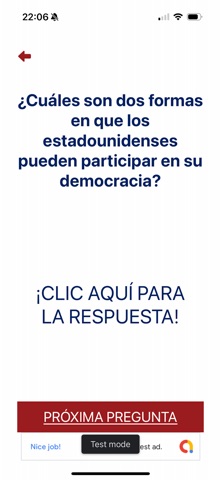 The U.S. Citizenship App screenshot