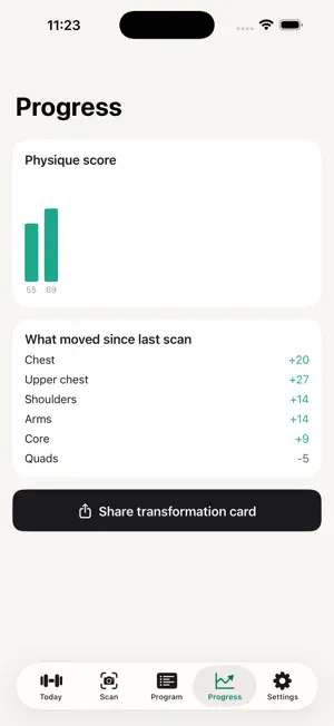 PhysiqueIQ: Body Fat Scanner screenshot 4
