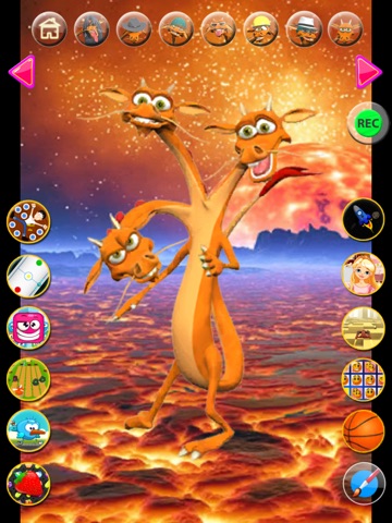 Talking 3 Headed Dragon iPad screenshot