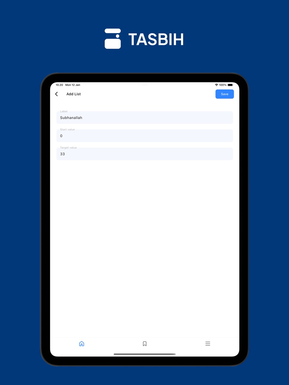 iPad screenshot