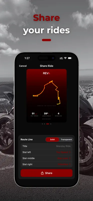 Revatrack - Ride Tracker screenshot 4 of 6