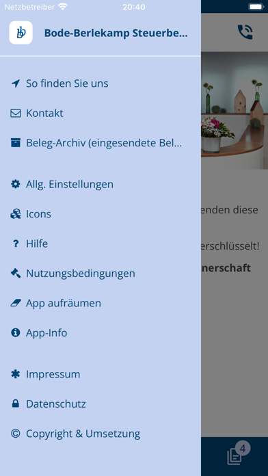 Steuerberater Bode-Berlekamp Screenshot