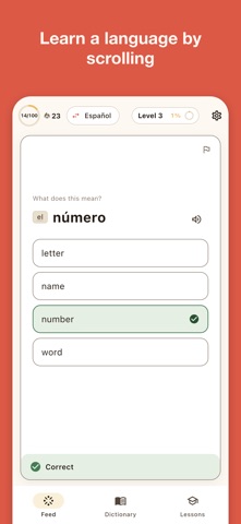 Fluentish: Learn by Scrolling Screenshot 1 of 6