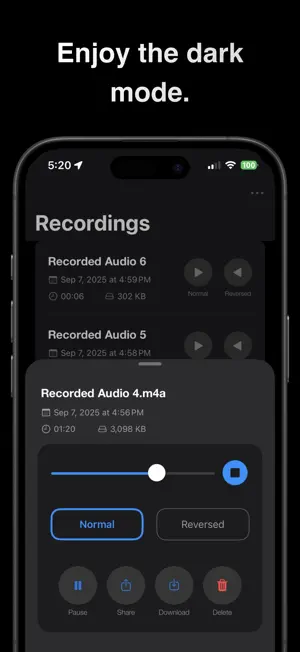 Reverse Audio – Recorder screenshot 4