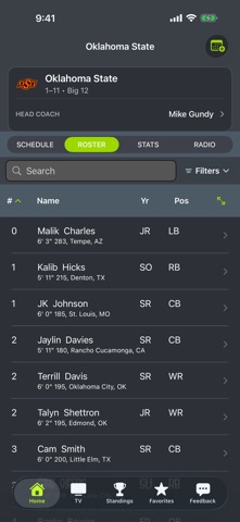 Oklahoma State Football iPhone screenshot