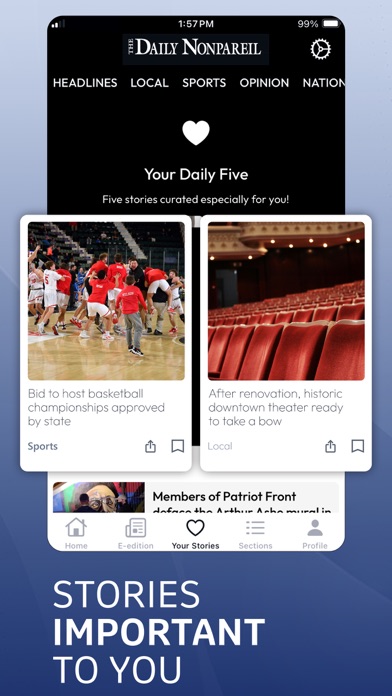 Nonpareil Council Bluffs Iowa Screenshot