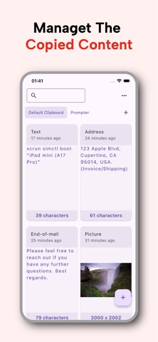 ClipTrace - Clipboard Manager Screenshot 1 of 3