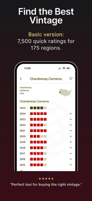 Wine Vintages: Expert Ratings screenshot 1