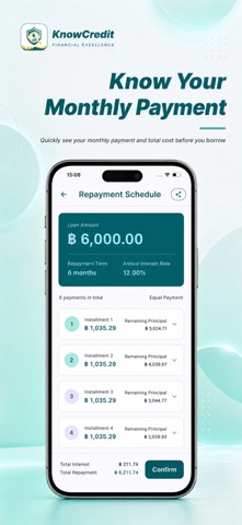 KnowCredit: Financial Planner iPhone screenshot 2