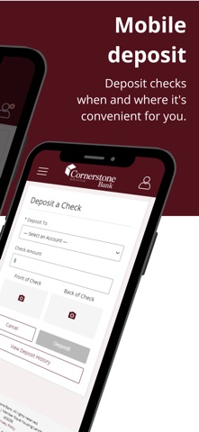 Cornerstone Bank iMobile Screenshot 5 of 9