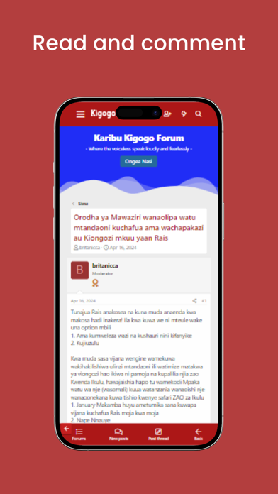 Kigogo Forum Screenshot