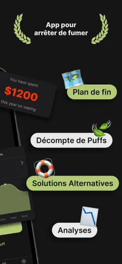 Capture d'écran de Smoking Tracker - Quit Vaping sur iPhone 2