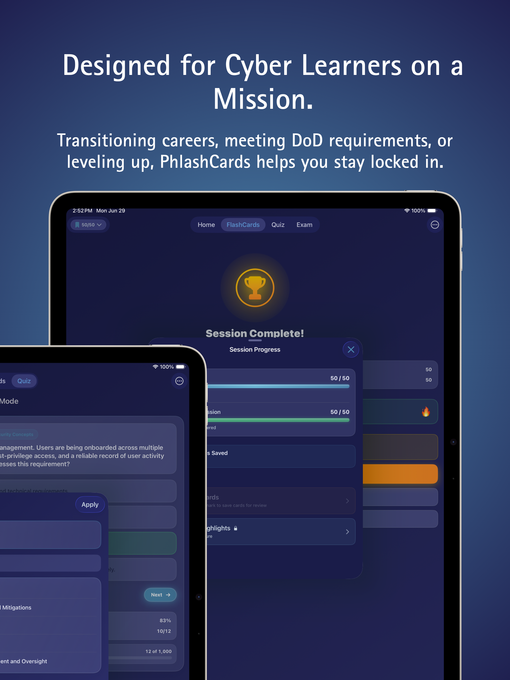 PhlashCards Security Test Prep screenshot 14
