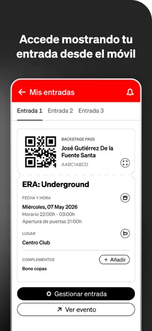 Enterticket - App de entradas iPhone screenshot 3