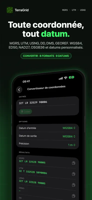 TerraGrid: MGRS軍用GPSナビ screenshot 10 of 10