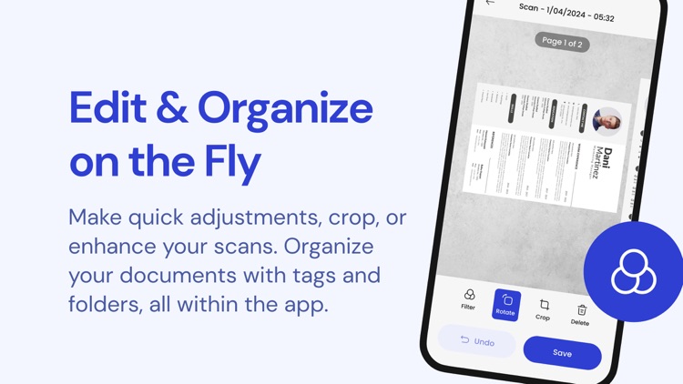 Scanner app, scan to pdf