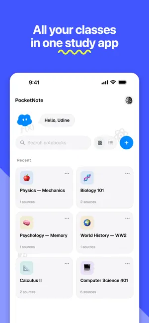 PocketNote: AI Study Assistant screenshot 1