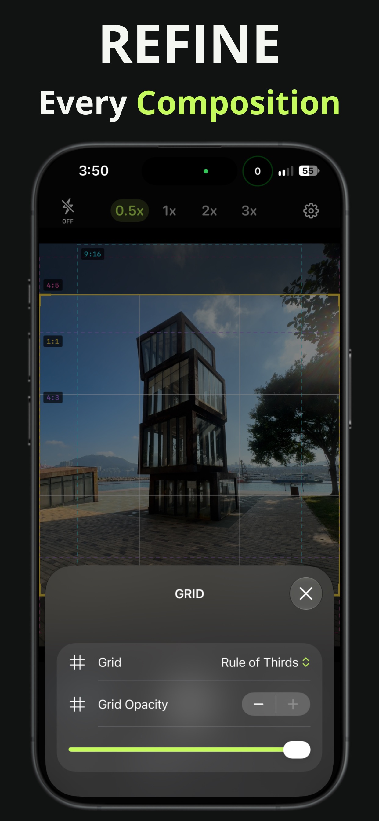 Screenshot 5 of FrameSleek: Pro Camera
