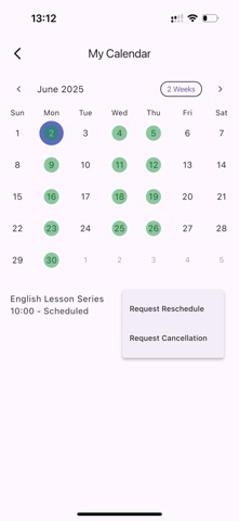 KOE Lesson Scheduler Screenshot 4 of 5