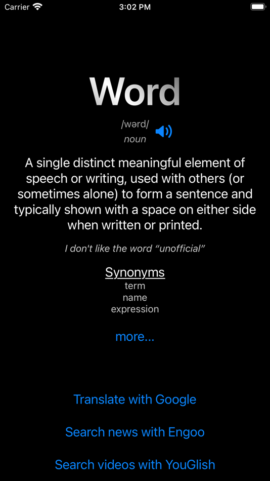 #2. Word of the Day: Widget (iOS) Podle: Dogan Ekici