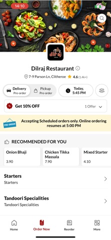 Dilraj Restaurant. Screenshot 3 of 7