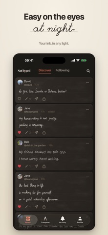 NotTyped iPhone screenshot