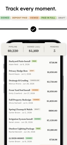 nudge : Quotes & Contracts iPhone screenshot