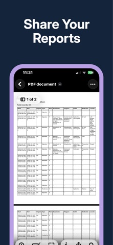 Migraine Tracker - Aura screenshot