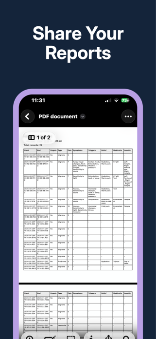 Migraine Tracker - Aura Screenshot 5 of 5