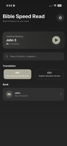 Bible Speed Read Screenshot 2 of 4