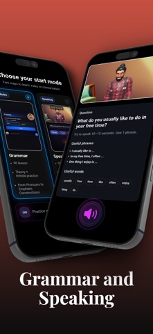 Iterio: AI English Tutor iPhone screenshot
