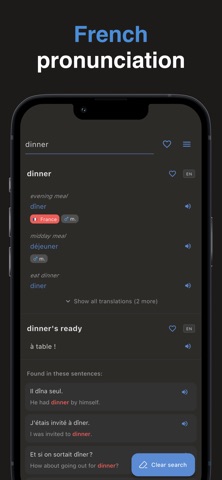 Metropolitan French Dictionary Screenshot 1 of 5