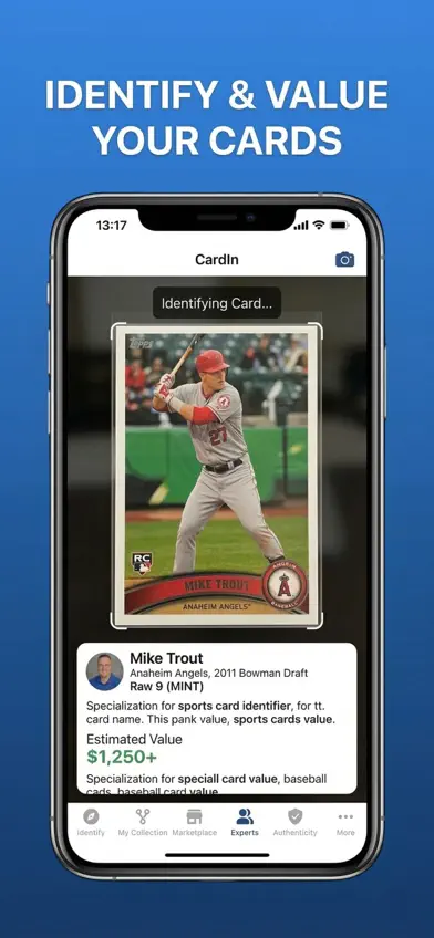 SportDex: Sport Card identify screenshot 1